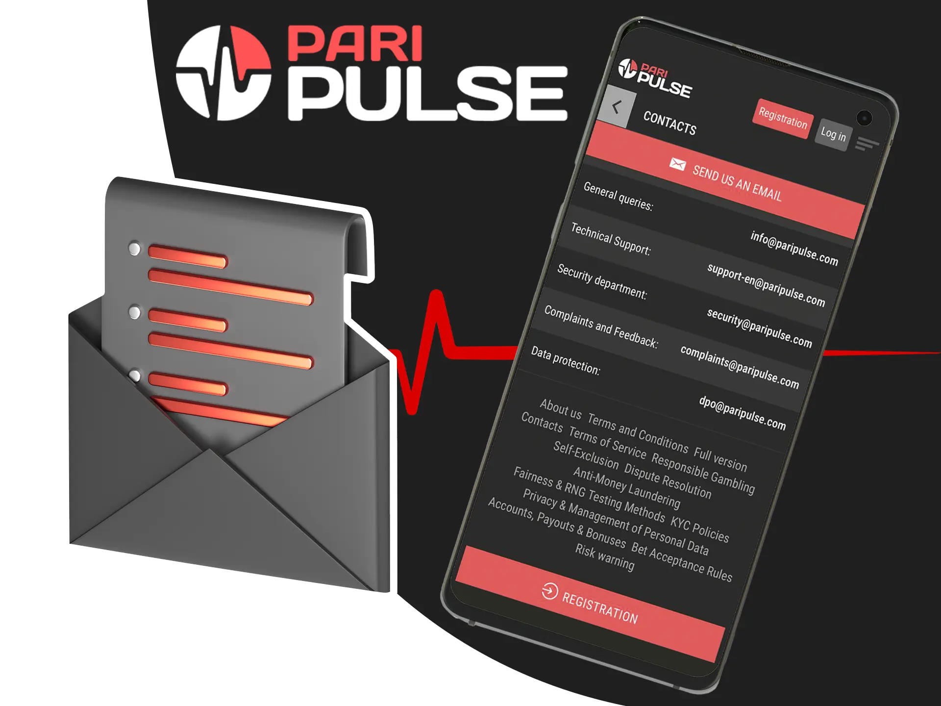 Email is a good method of contacting PariPulse if you need to resolve a precise directional issue.