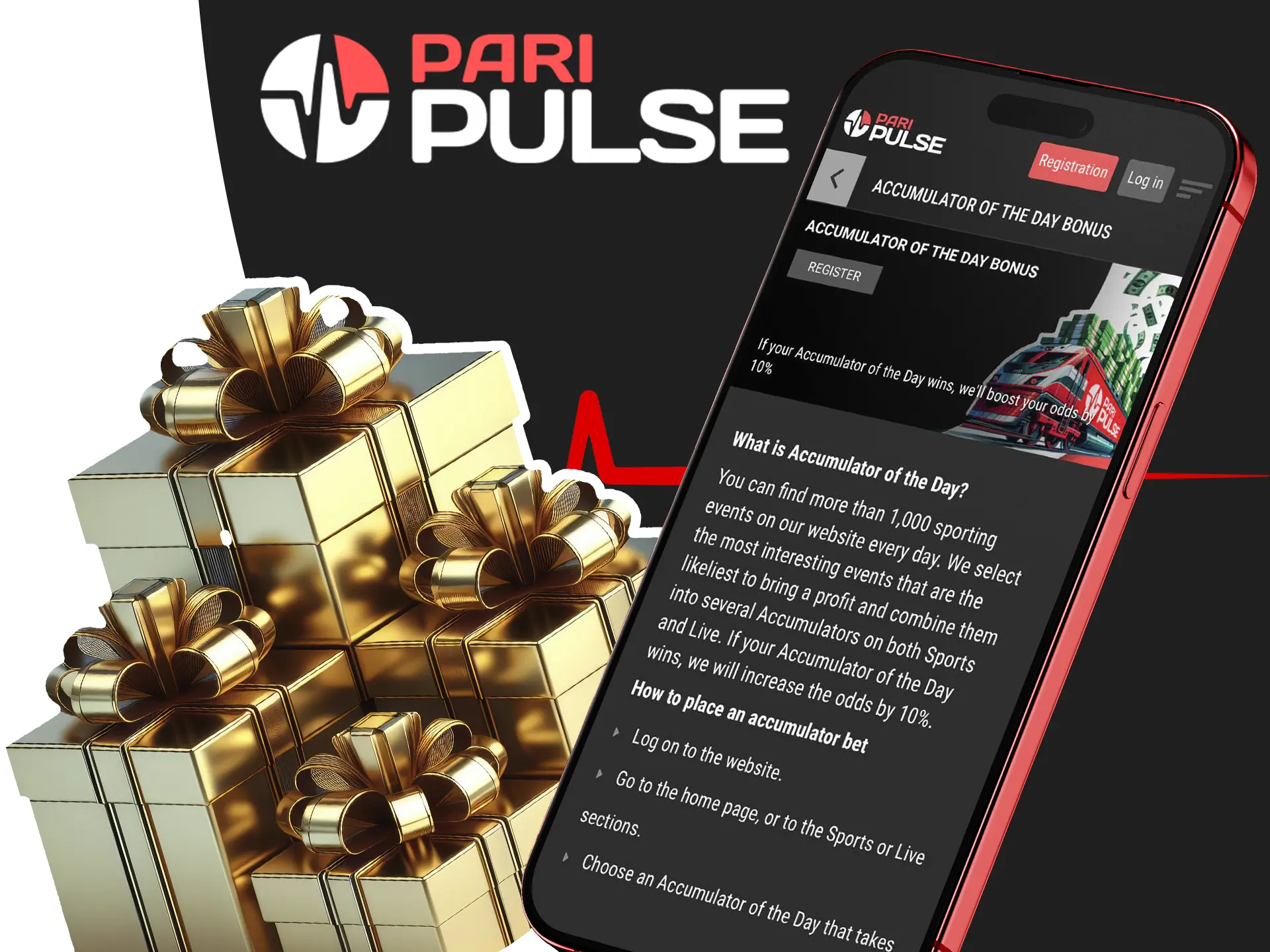 Trust PariPulse by betting with the bonus programme and get awesome rewards every day.