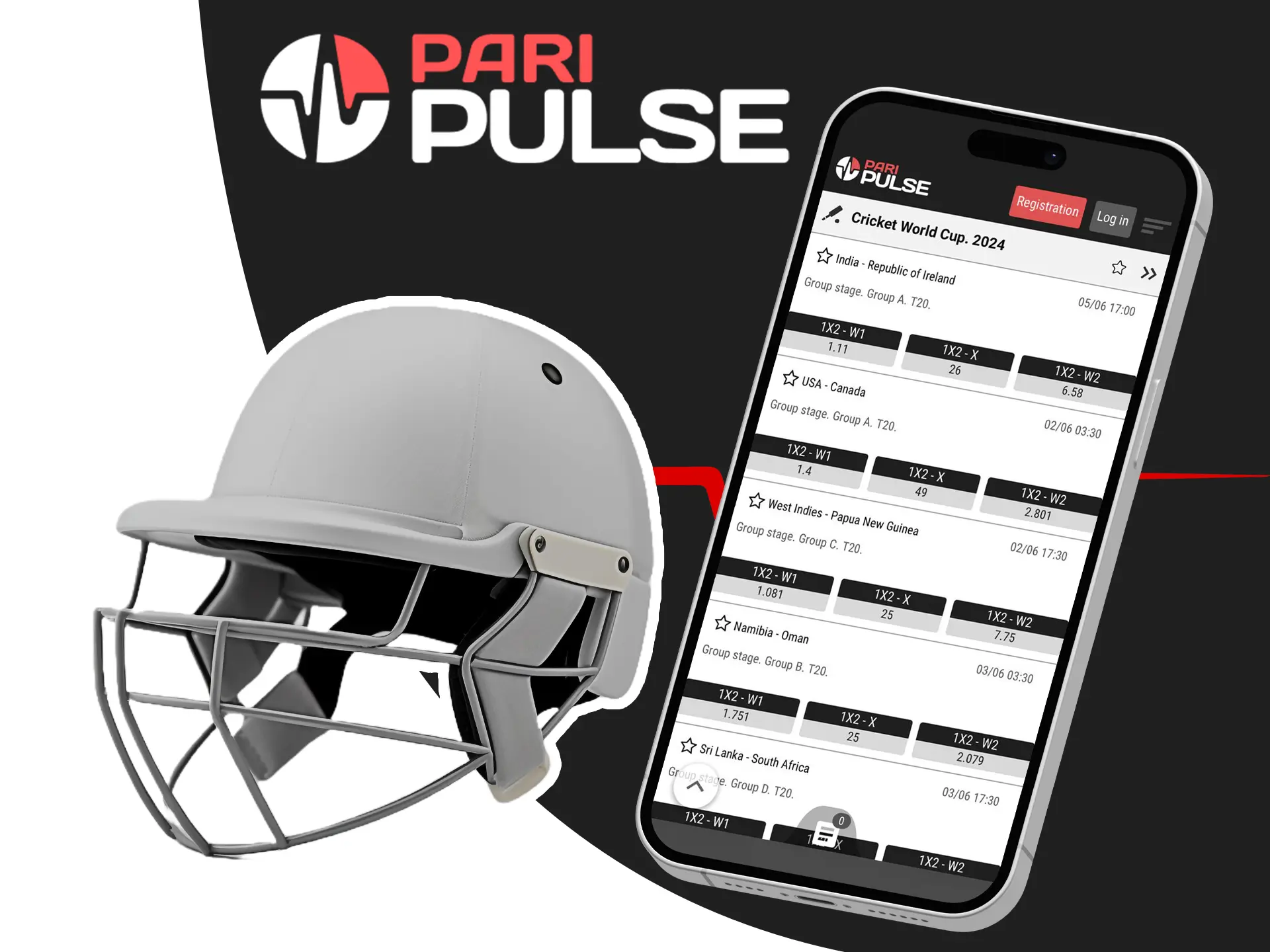 Use the PariPulse app to watch your favourite cricket team's matches as well as betting.