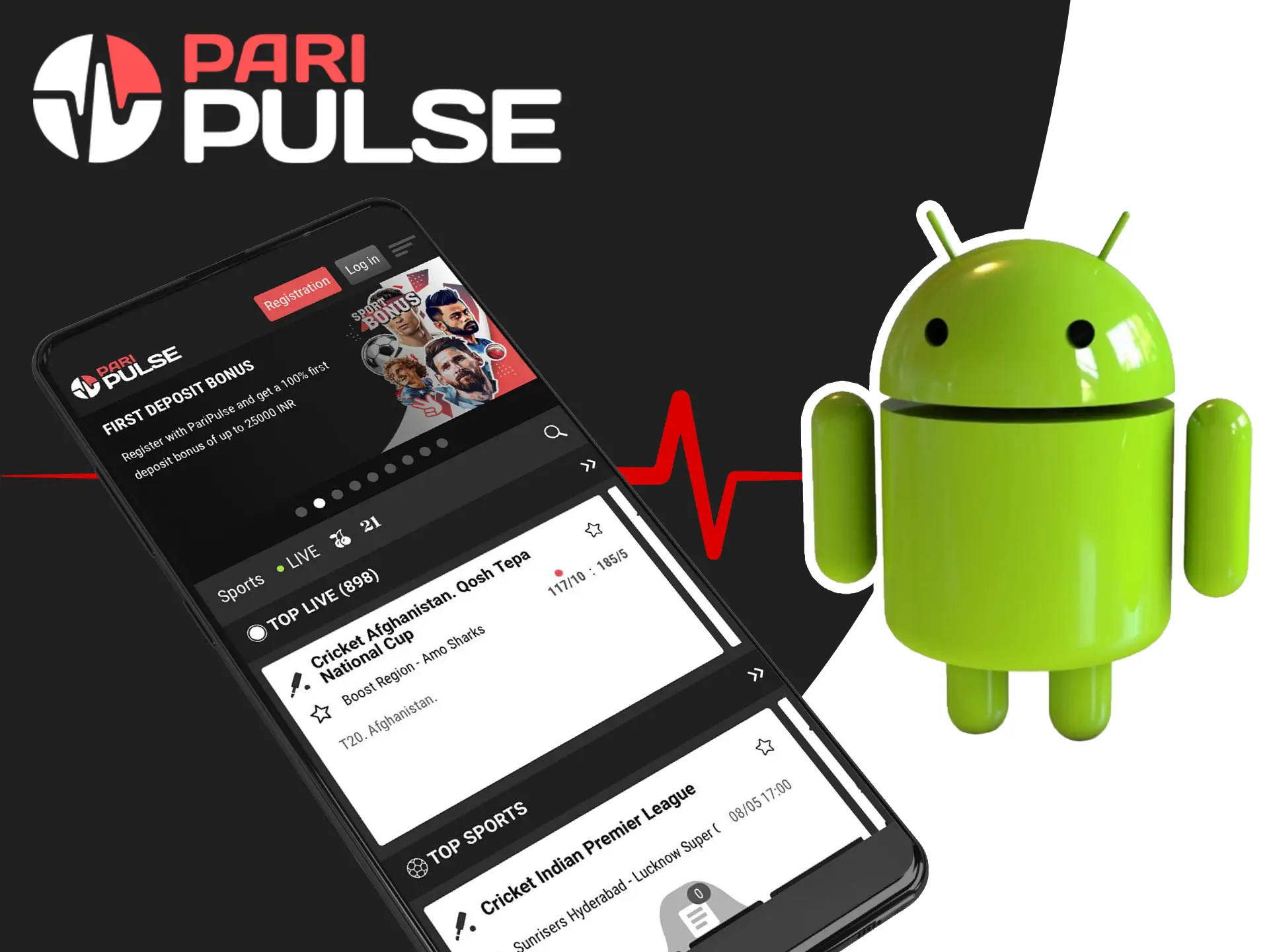 Quick installation and regular data protection guarantees you the PariPulse app for Android devices.