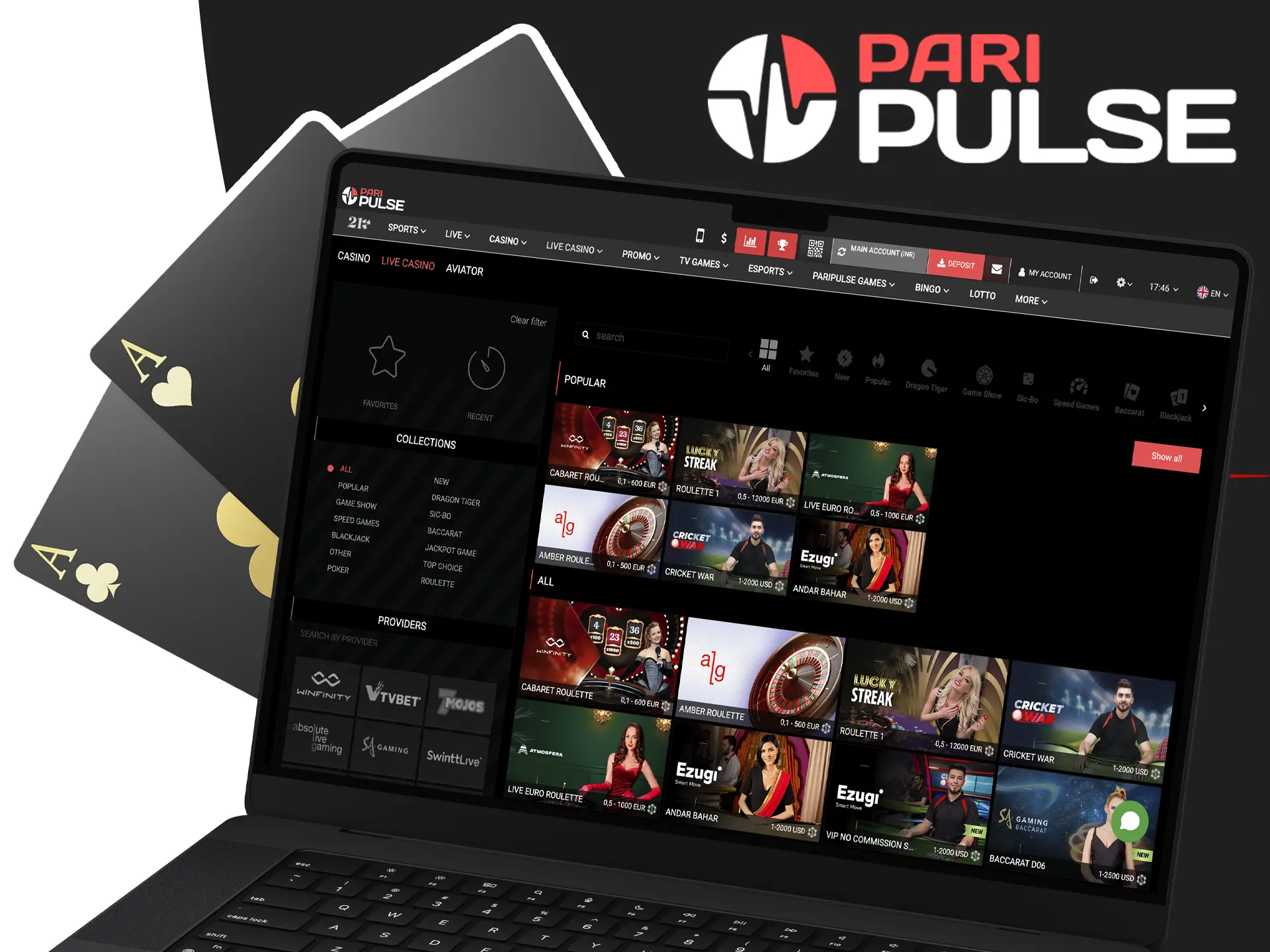 PariPulse is one of the best casinos as it features the most popular and best slot games.