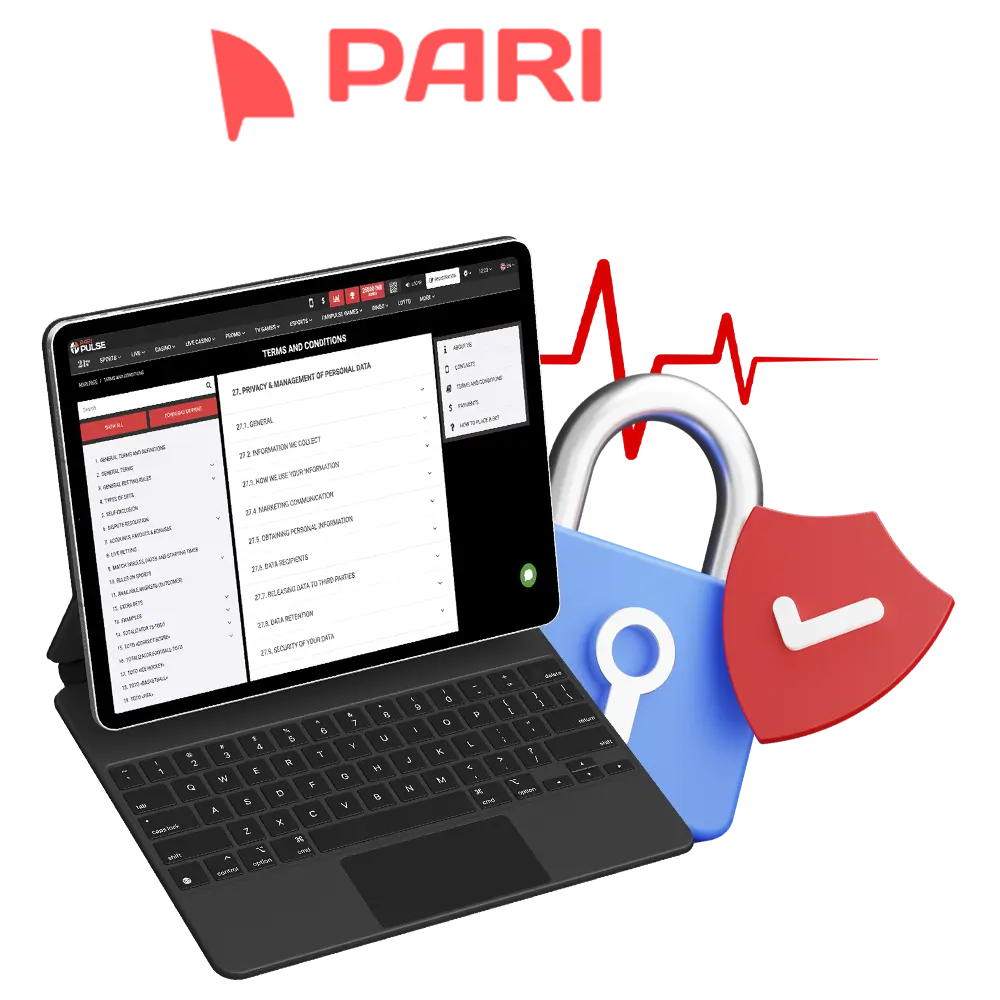 PariPulse treats its users' data responsibly and ensures the highest level of protection.