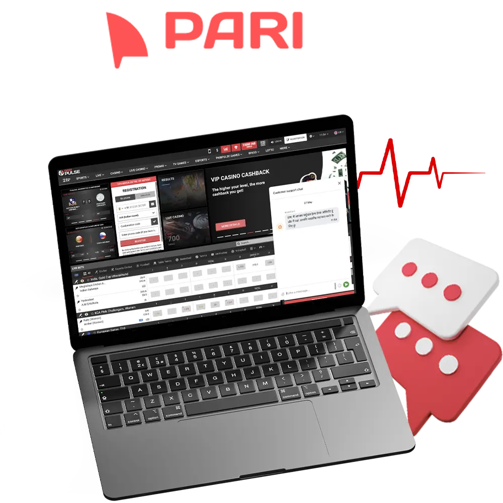 Learn about the main methods of contacting PariPulse casino tech support.