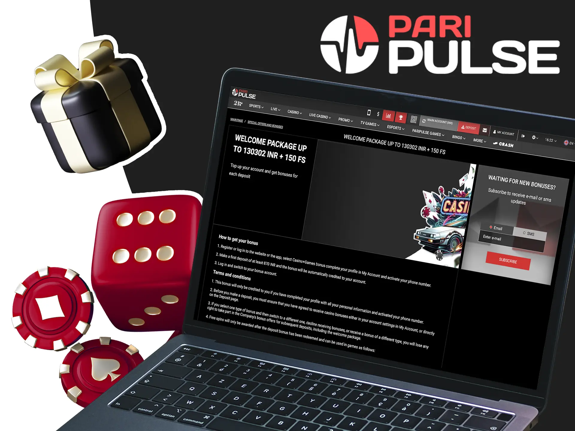Use the casino bonus from PariPulse to get lots of free spins on one of the unique slots.