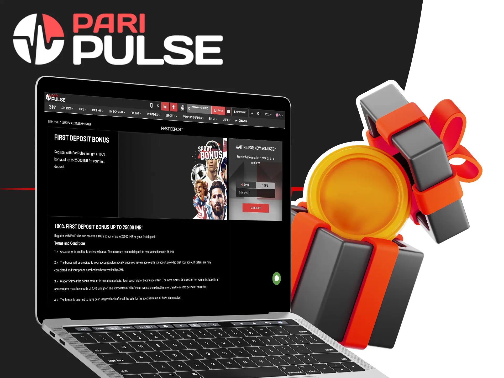 Place your bets on your favourite team with a bonus from PariPulse.