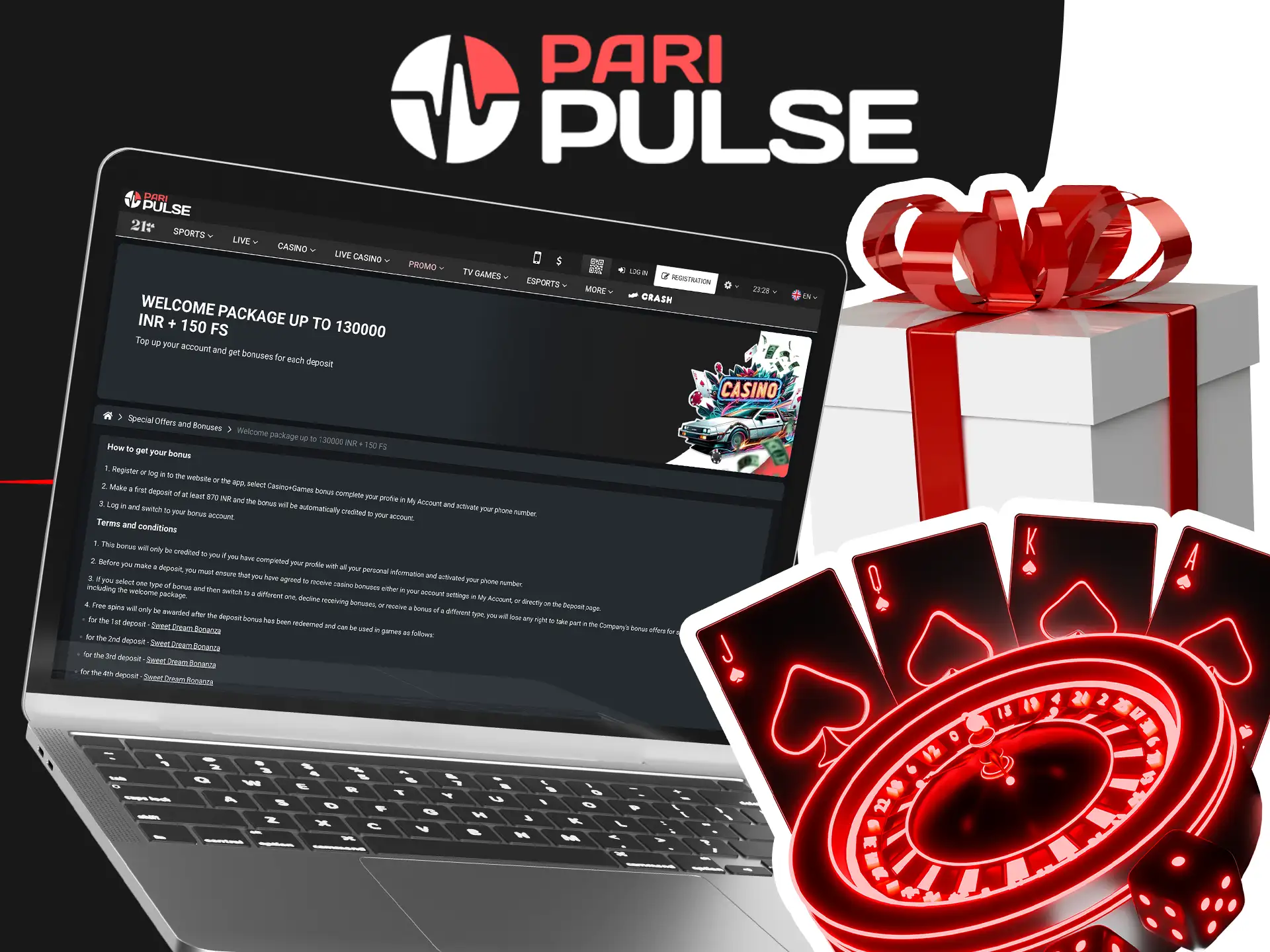 Claim your casino welcome bonus at PariPulse today.