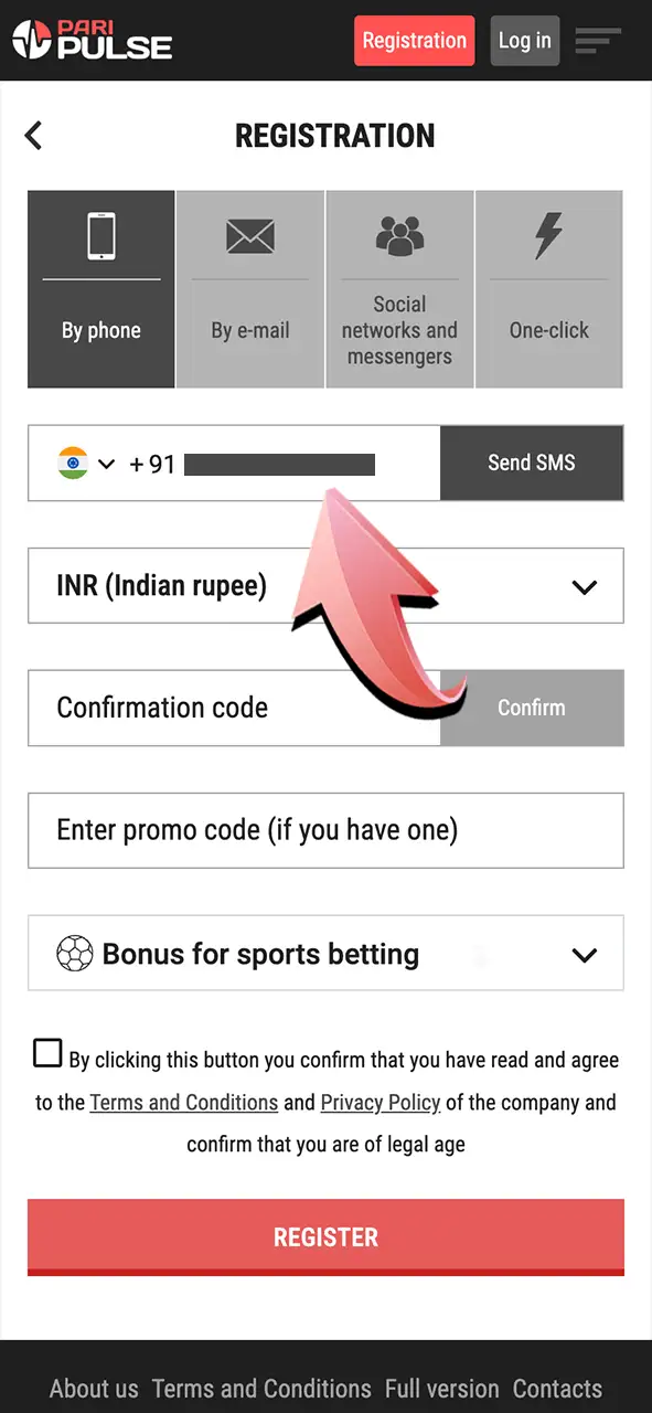 Fill in your details and create your PariPulse account.