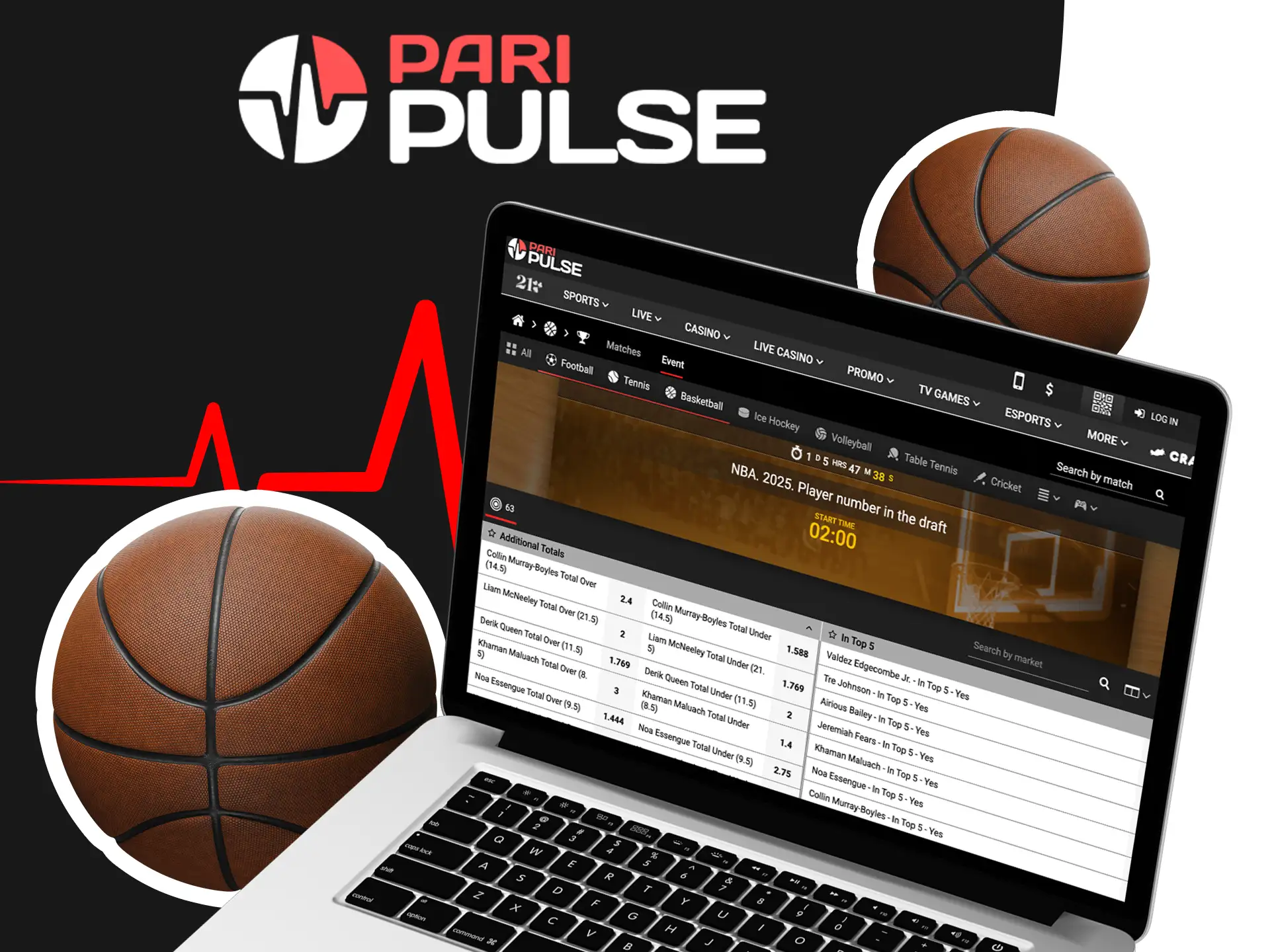 Join basketball fans and place your bets on PariPulse.