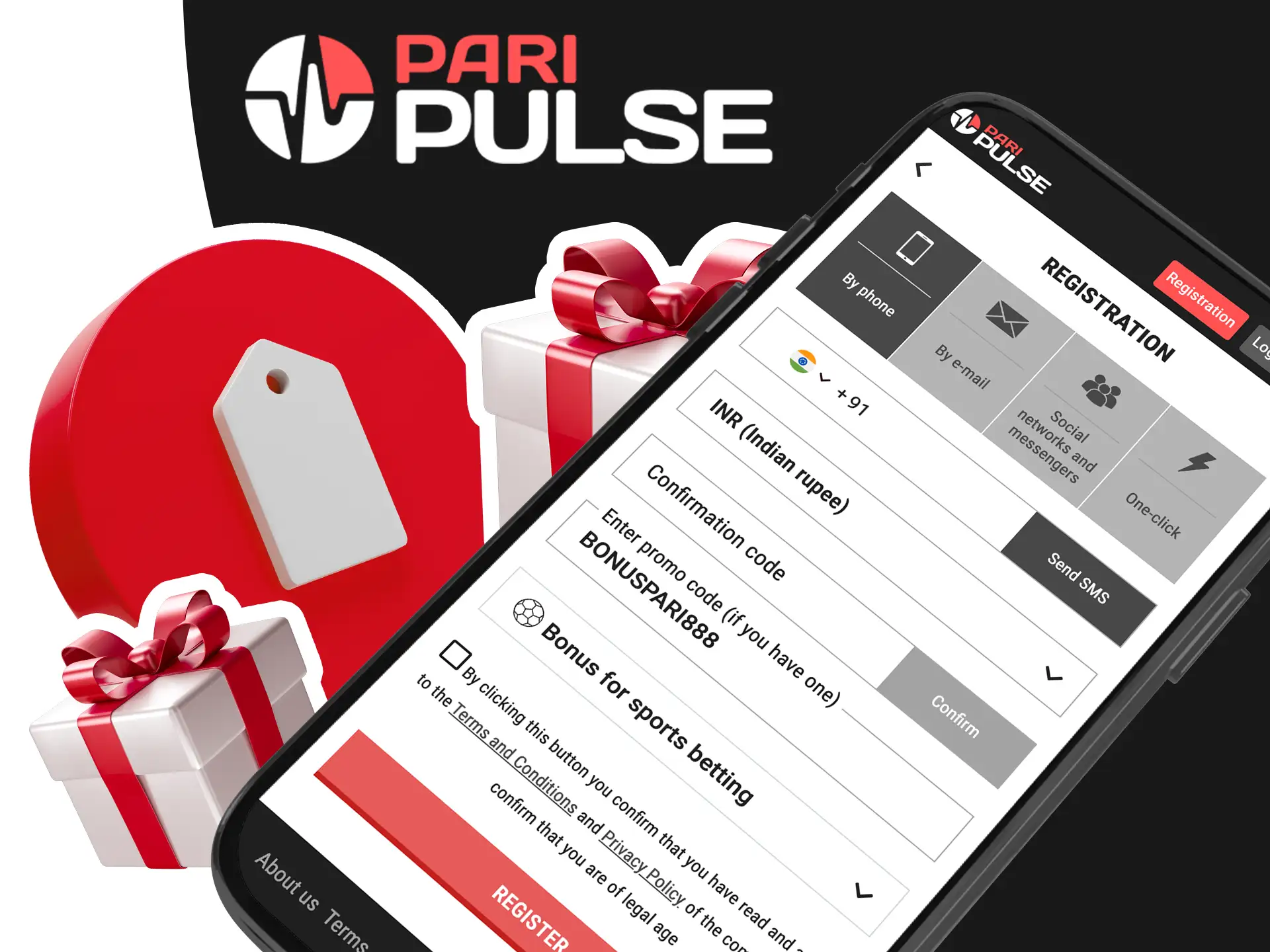 Enter your promo code and boost your start on the PariPulse app.