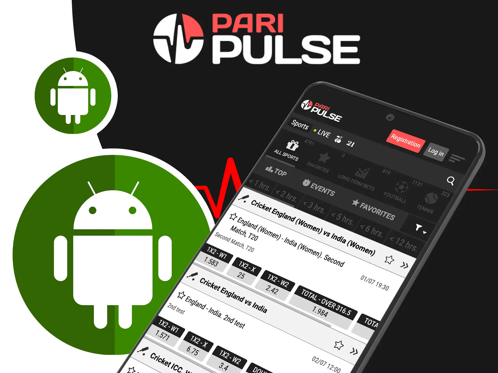 Use the Android PWA version of the PariPulse app.