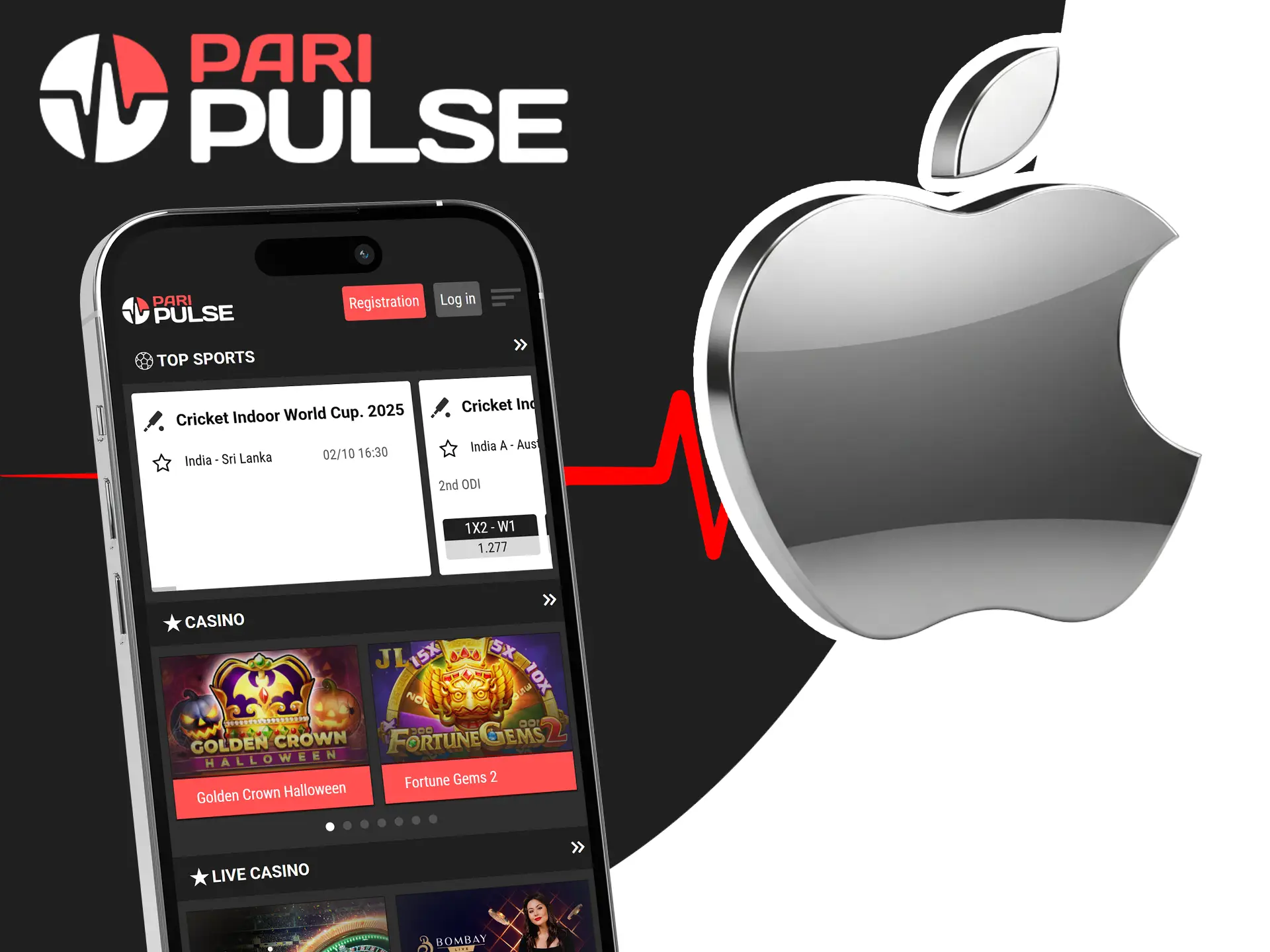 Install the PariPulse app on your iOS device directly from the App Store.