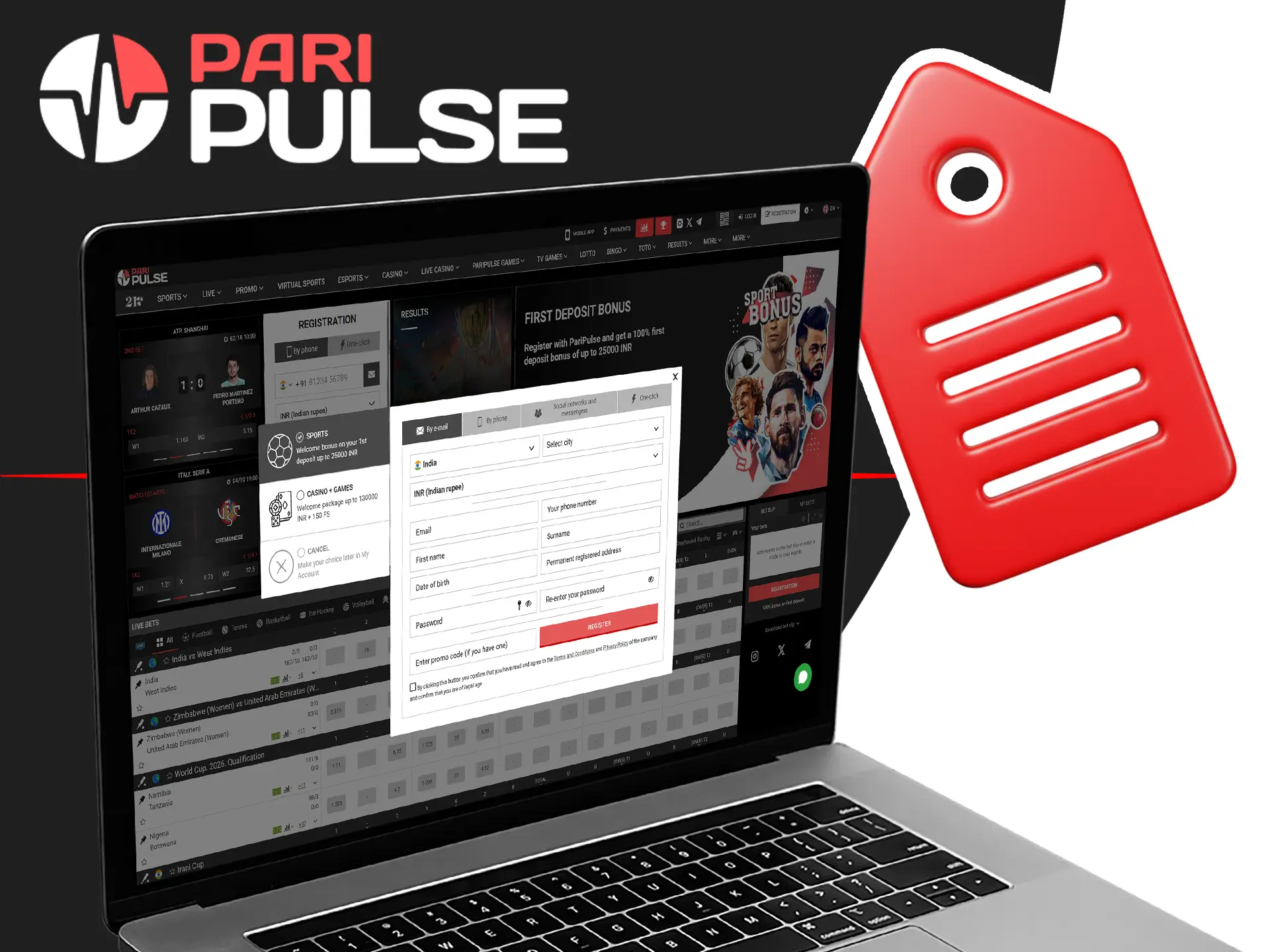 Use promo code during PariPulse registration to unlock extra rewards.