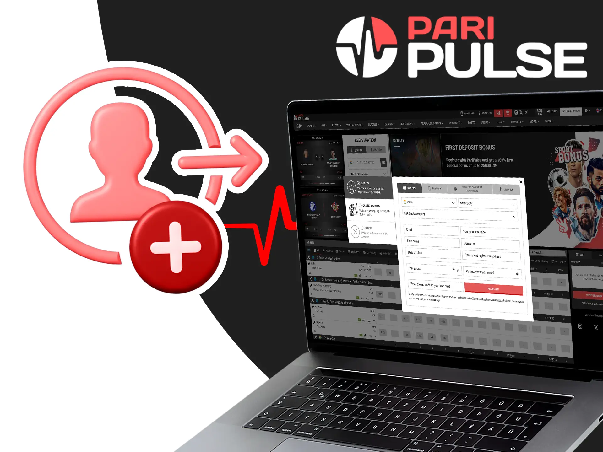 You can create a PariPulse account in just a few steps.